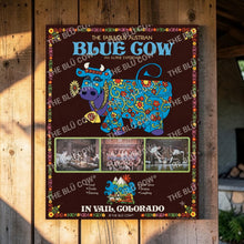 Load image into Gallery viewer, Blü Cow original 1969 Fabulous Austrian Blue Cow poster