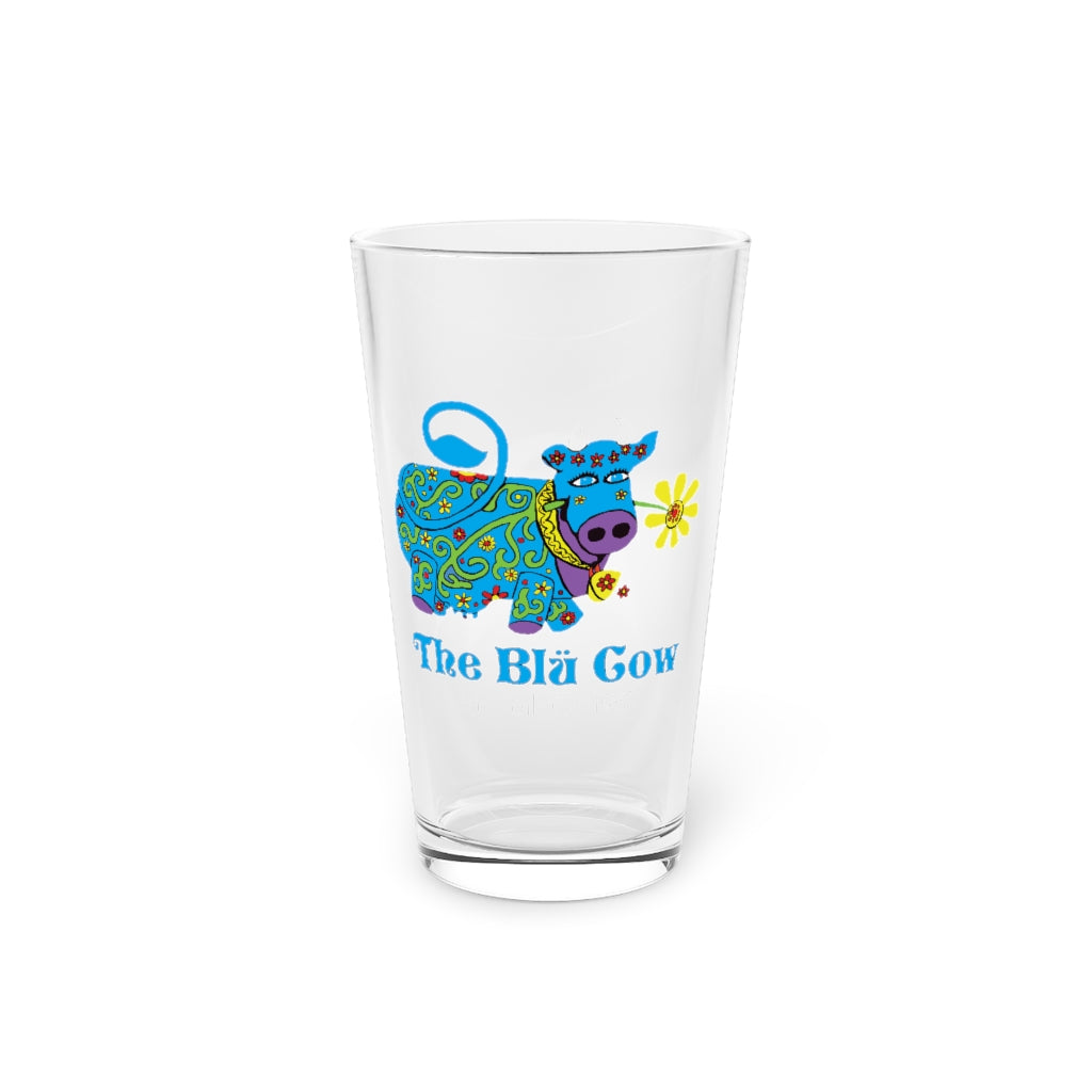 Blü Cow 16oz Pint Glass